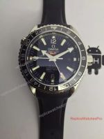 Swiss Quality Copy Omega Seamaster Gmt Watch Black Rubber